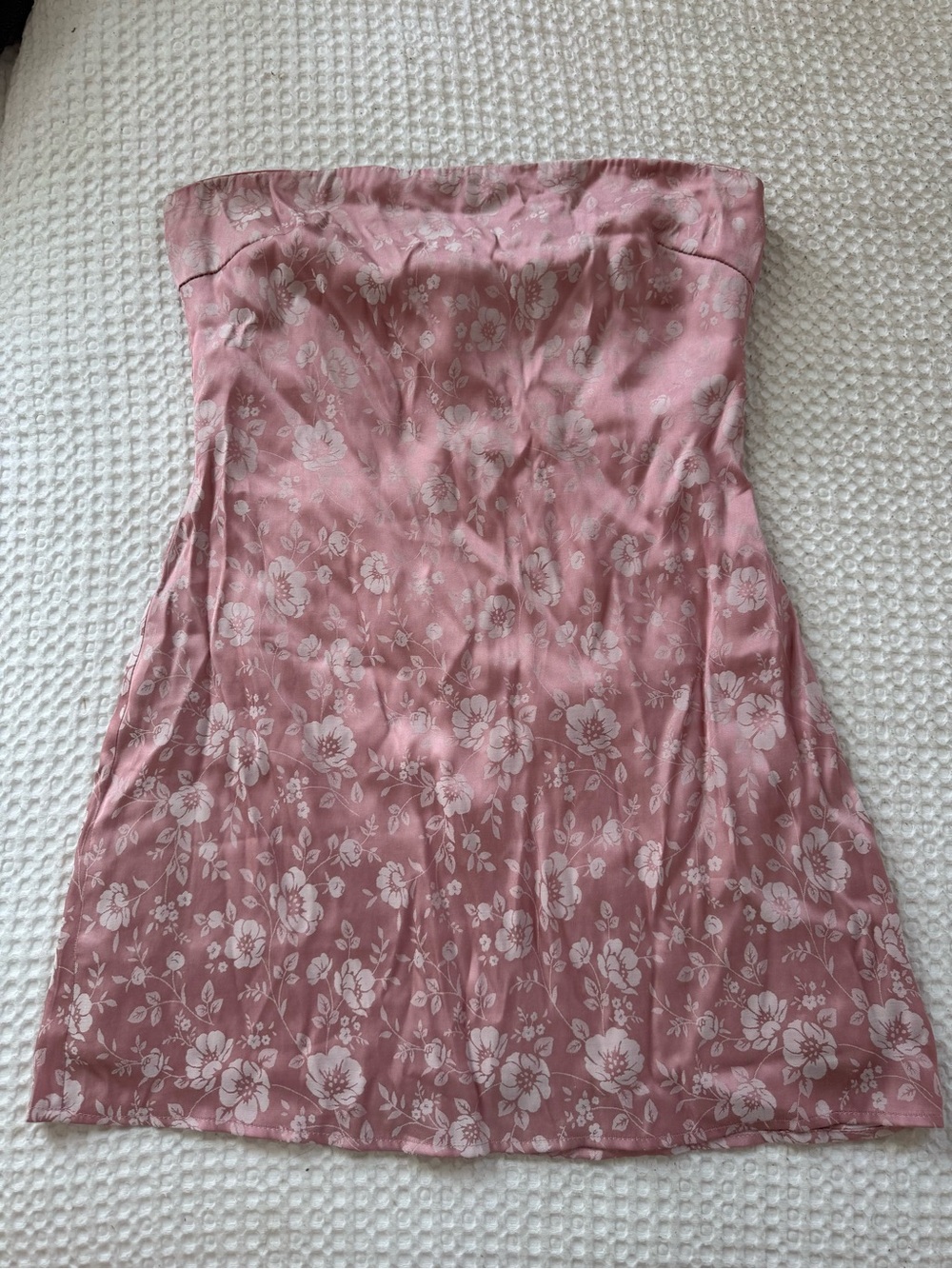 Princess Polly Dusty Pink Floral Strapless Slip Dress